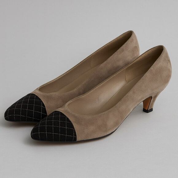 Salvatore Ferragamo Mafalda Suede Kitten Heels Narrow - Picture 1 of 16